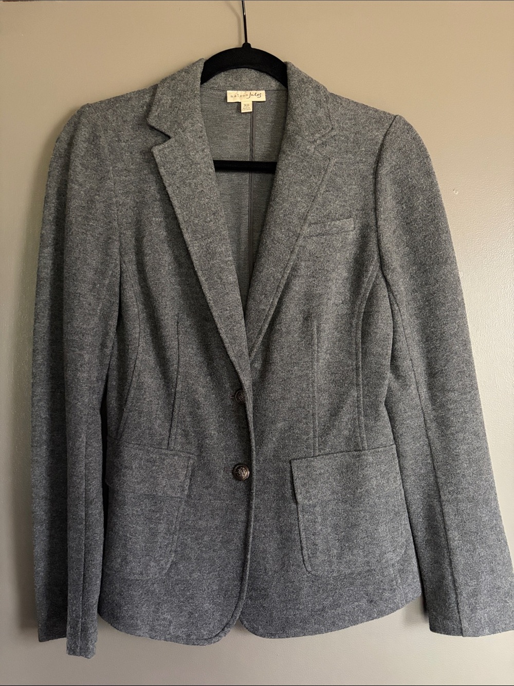 Maison Jules Gray Tailored Women's Blazer Jacket